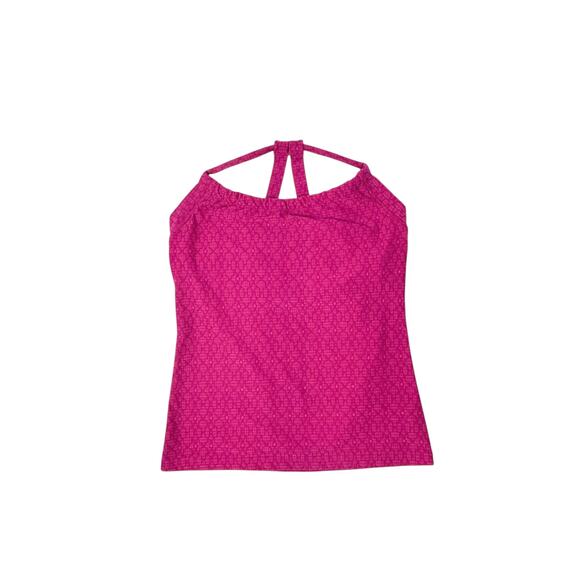 Prana Pink Halter Activewear Tank Top - Size Medium - Picture 2 of 6